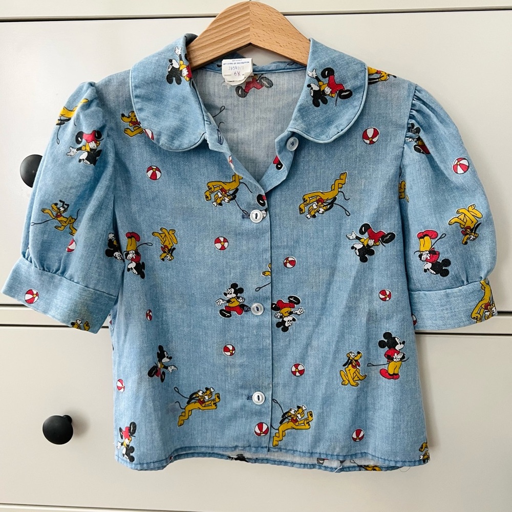 Vintage Mickey blouse kids